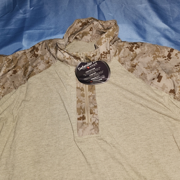 USMC FROG FR COMBAT ENSEMBLE SHIRT DESERT MARPAT BROWN SIZE MEDIUM NWT... - Picture 4 of 13